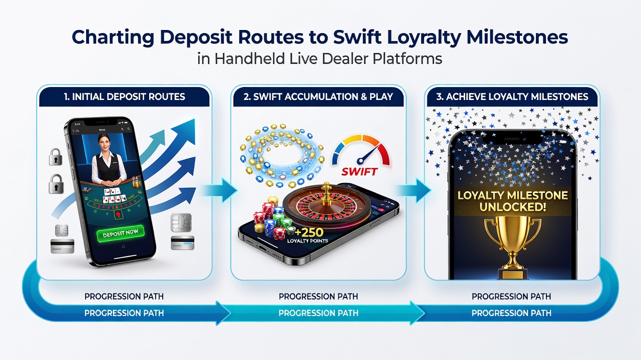 Beispielhafte Darstellung von Transaktionswegen und VIP-Progression in Smartphone-Live-Casinos