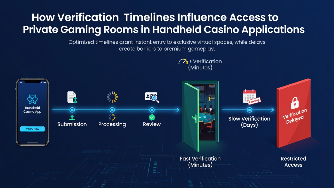 Illustration von privaten Gaming-Räumen in mobilen Casino-Apps und den dazugehörigen Zugangsbedingungen durch Verifizierung