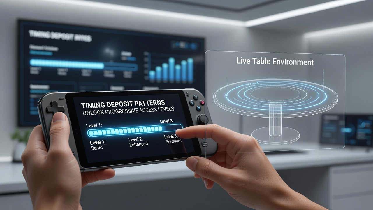 Visualisierung von Fortschrittskurven durch optimierte Einzahlungstiming in Live-Mobile-Casinos